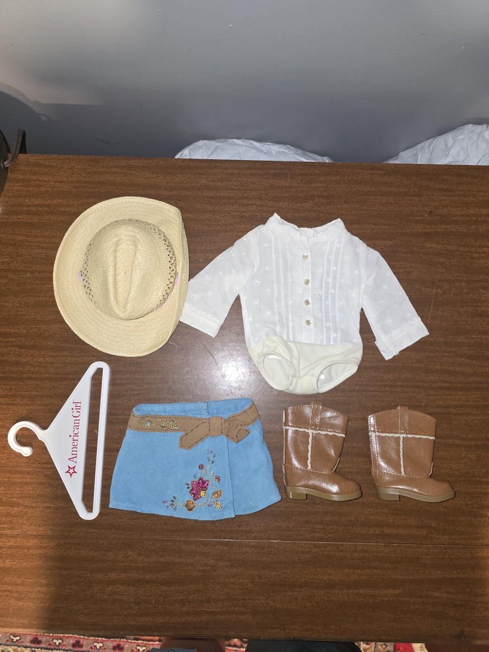 American Girl Nicki "Meet Outfit & Western Riding Hat"